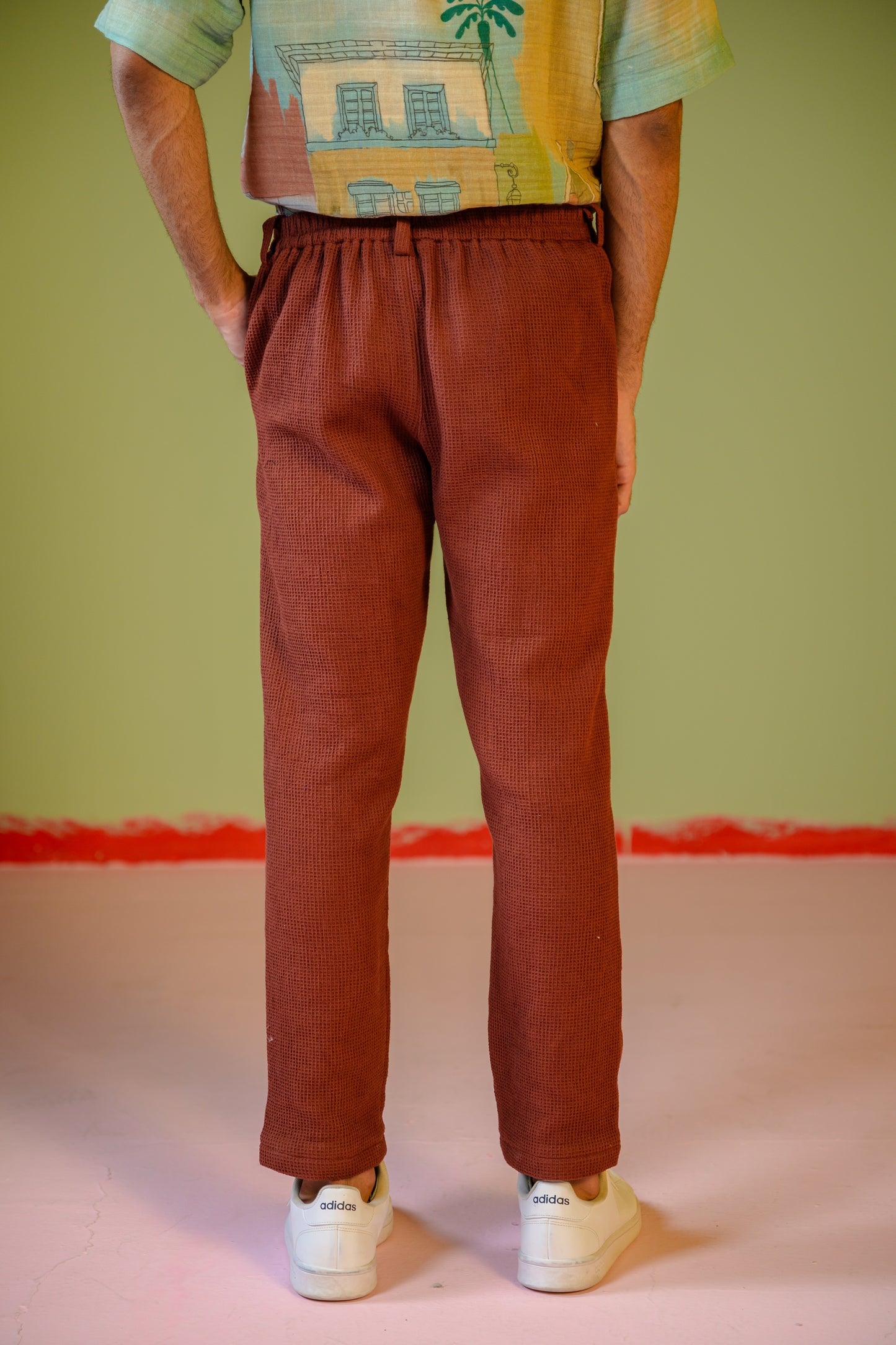 Venice Tshirt Paired With Brown Pants