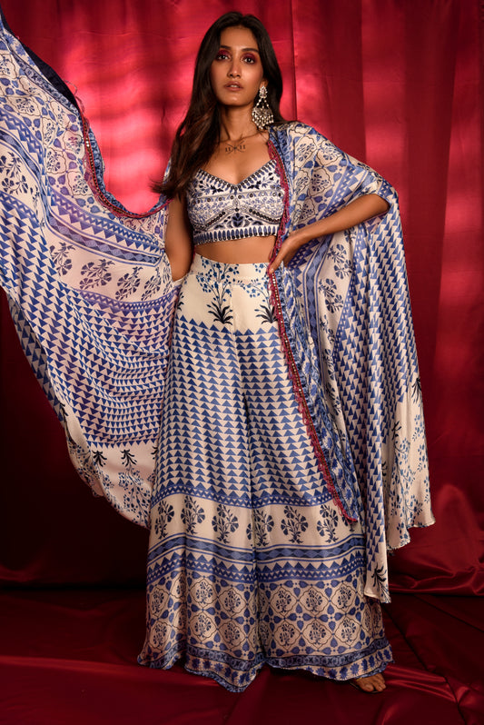 Morrocan Print Pant Set