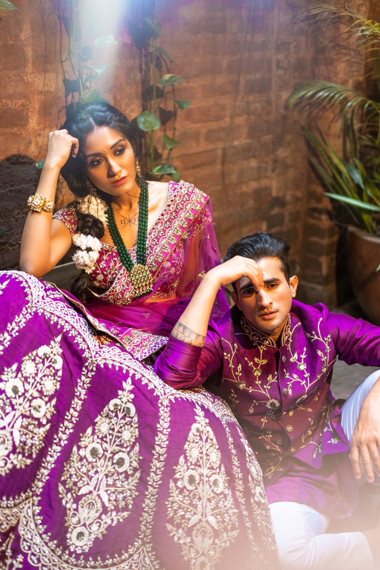 Purple Bundi Kurta