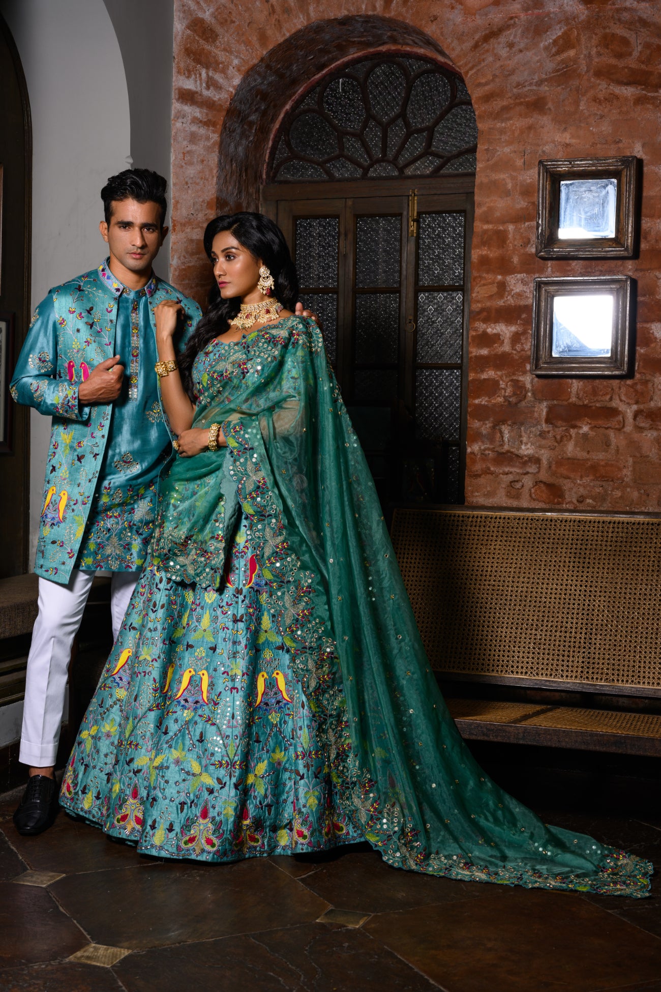 Blur Bird Lehenga