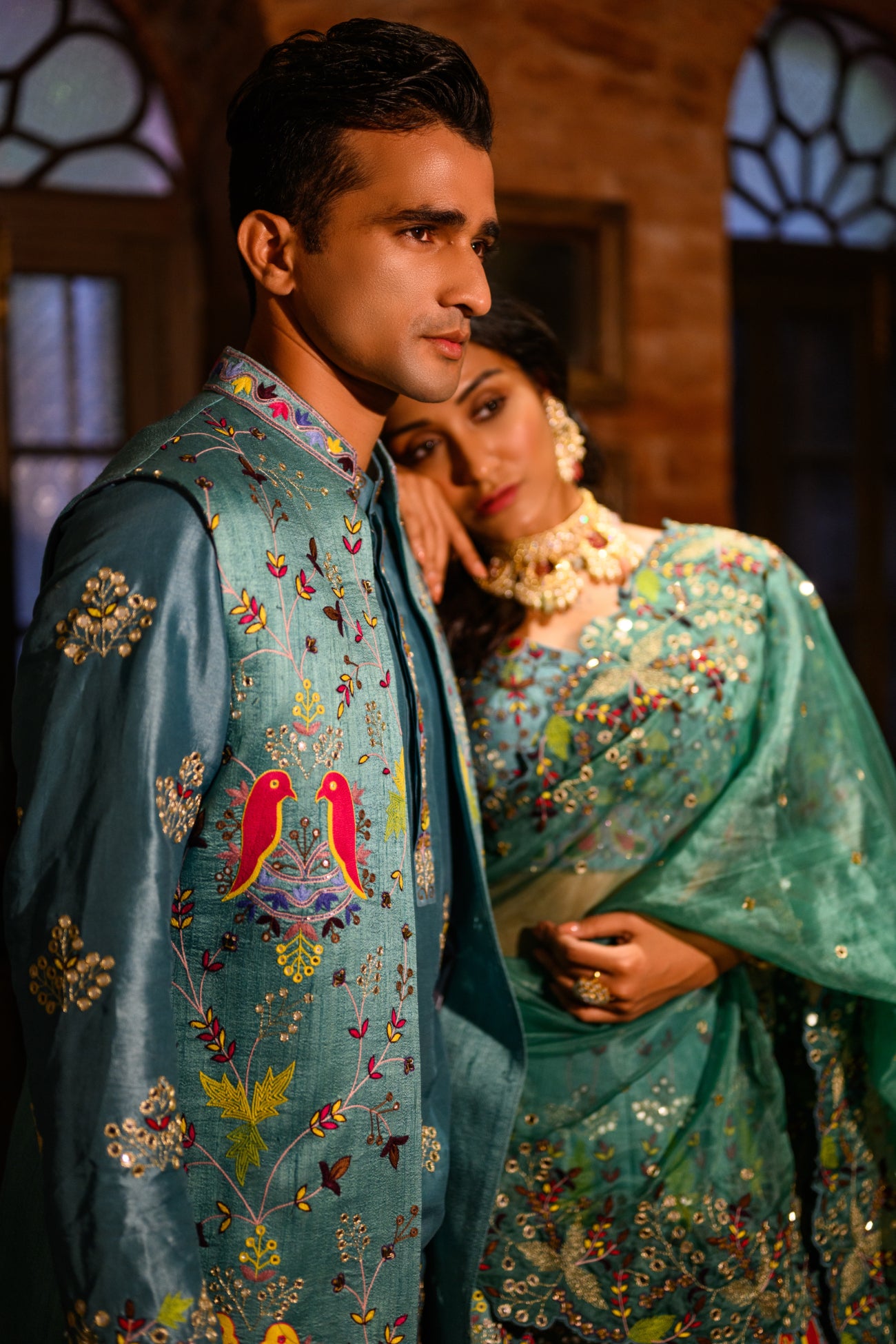 Blur Bird Lehenga