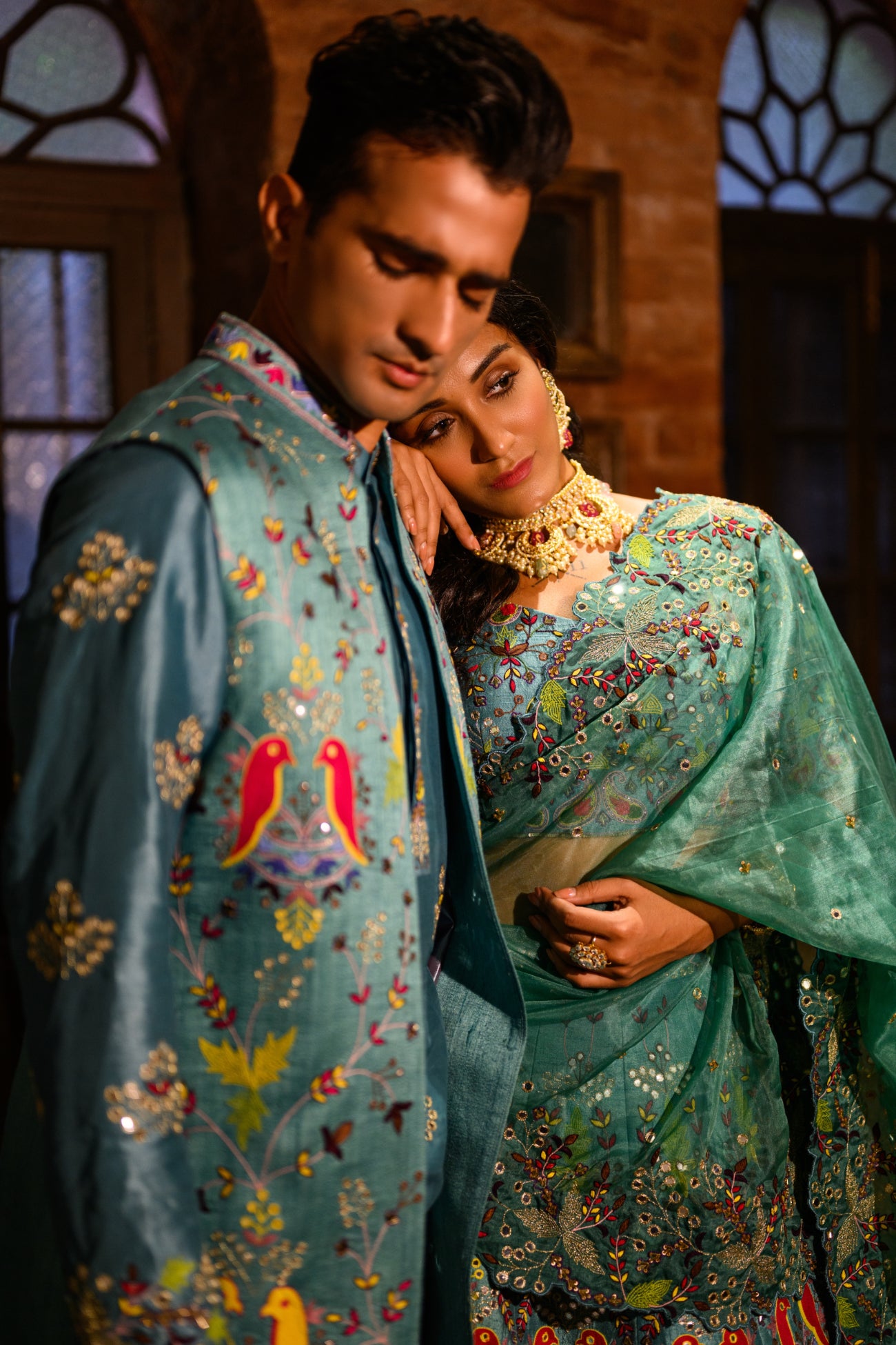 Blur Bird Lehenga