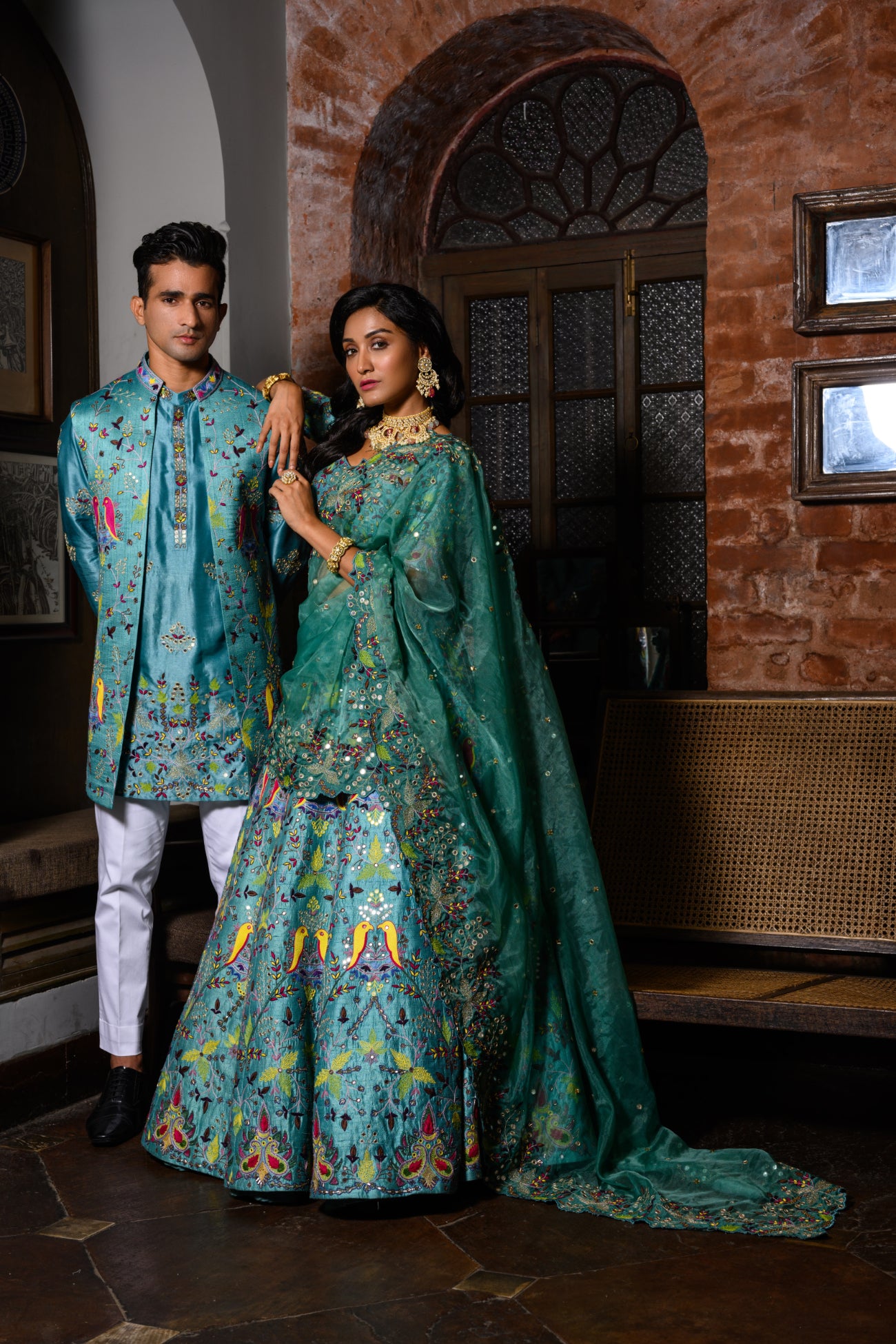 Blue Bundi Kurta