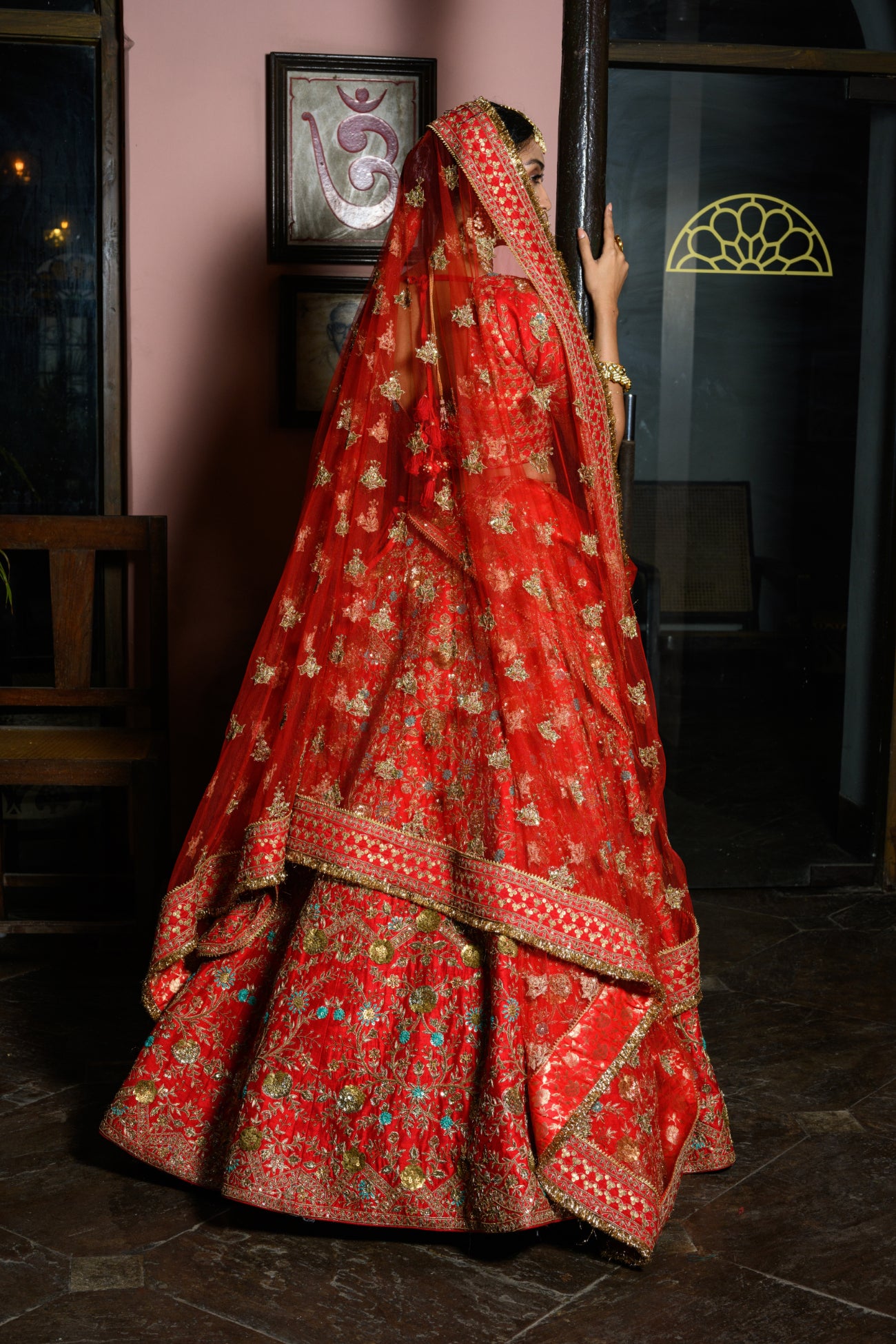 Red Bridal Lehenga