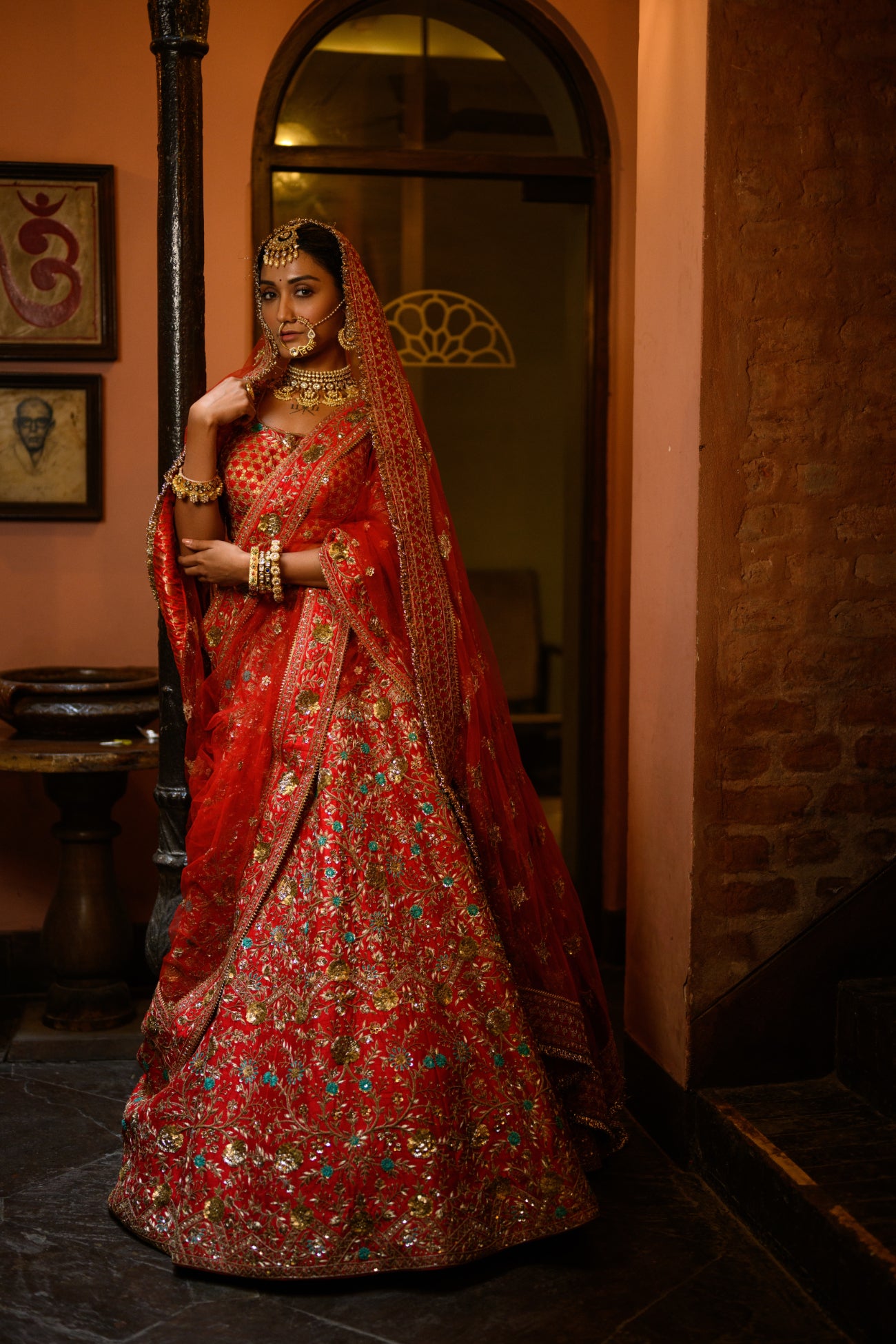 Red Bridal Lehenga