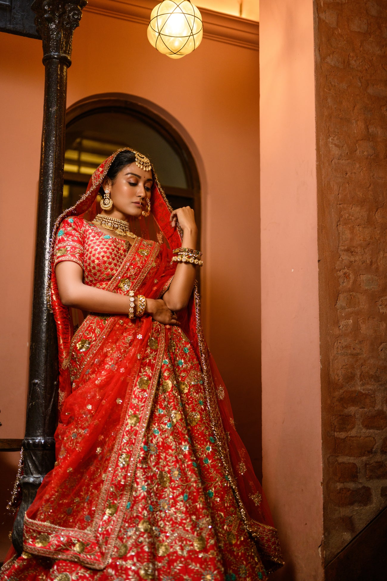 Red Bridal Lehenga