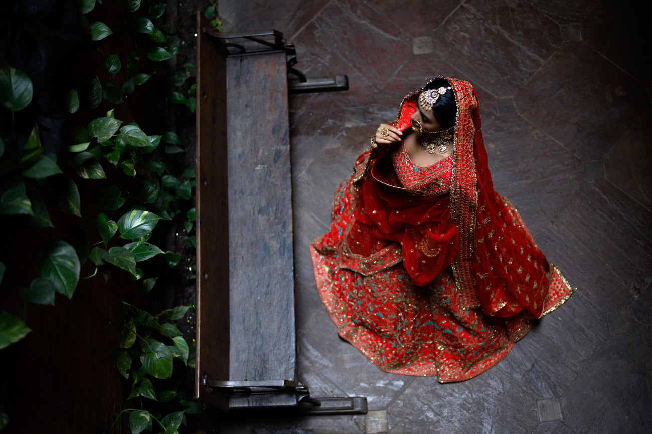Red Bridal Lehenga