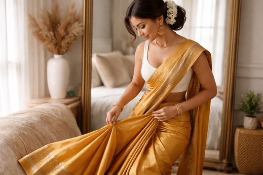 The Architecture Of A Classic Drape Saree