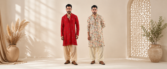 Printed Kurta Set For Men