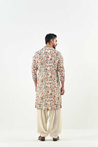 IB HIGHLIGHTED KURTA WITH COWL PANTS