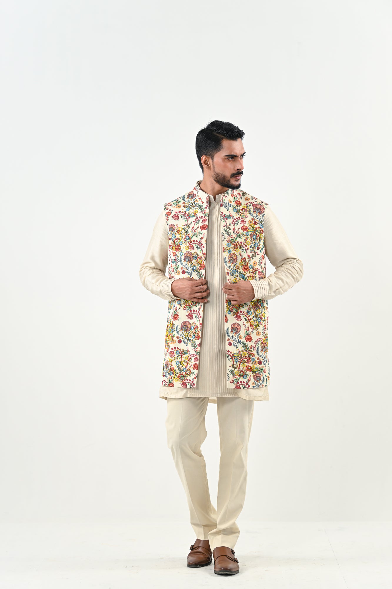 IB HIGHLIGHTED HALF JACKET SET