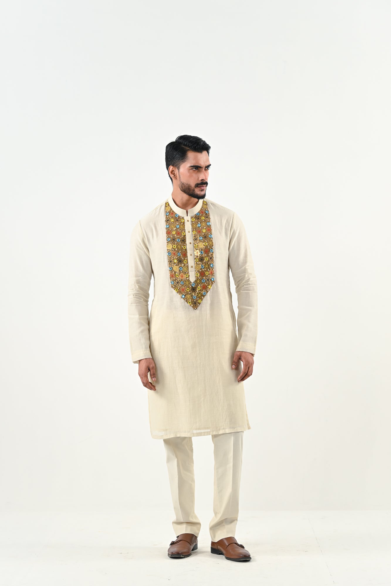 IB EMBROIDERED KURTA SET