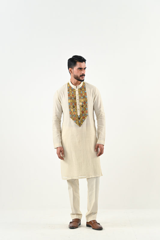 IB EMBROIDERED KURTA SET