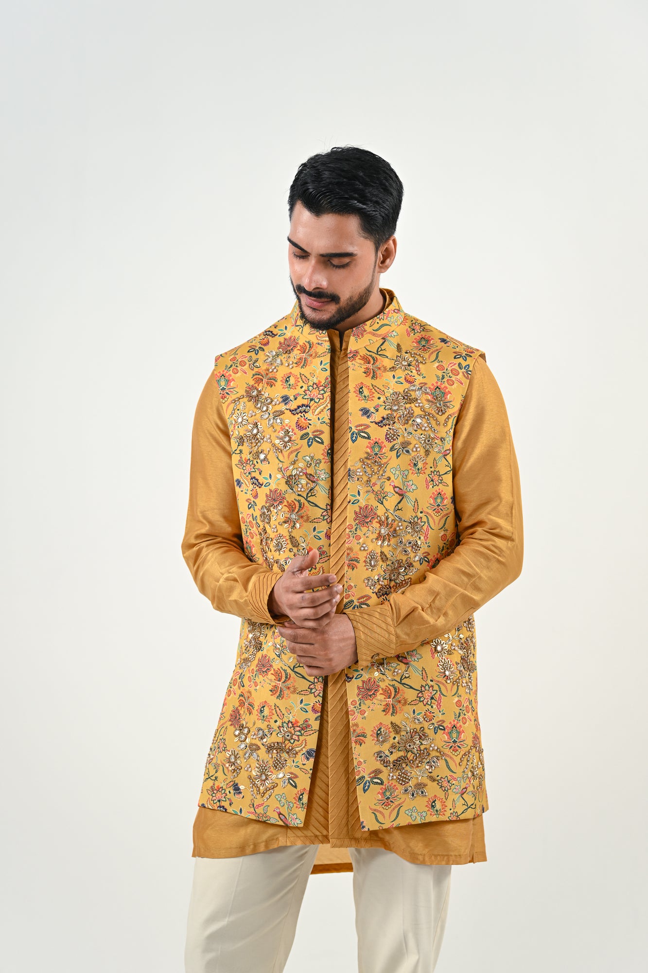 M HIGHLIGHTED HALF JACKET SET