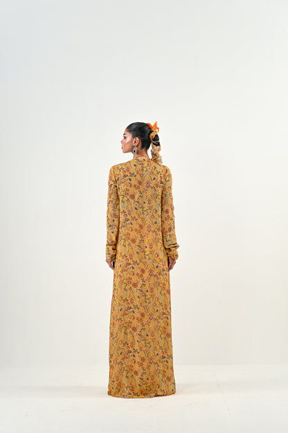 M YELLOW DHOTI WITH EMBROIDERED JACKET