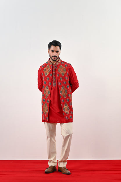 S HIGHLIGHTED HALF JACKET SET