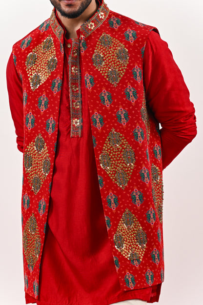 S HIGHLIGHTED HALF JACKET SET