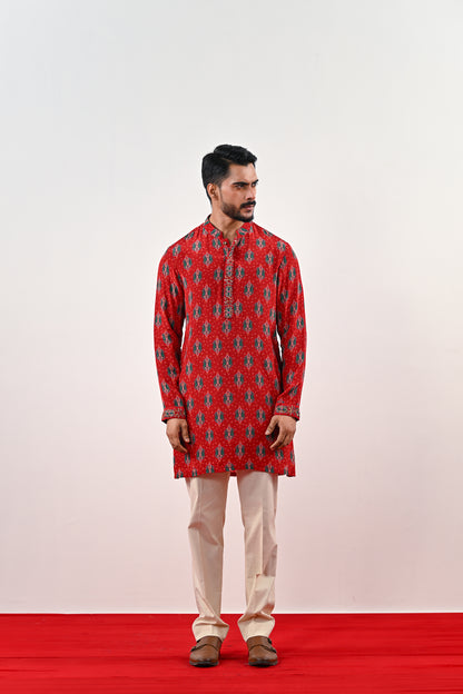 S PRINTED KURTA SET