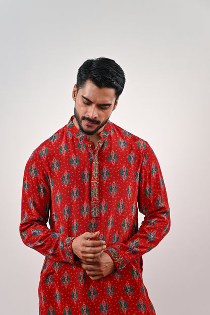 S PRINTED KURTA SET