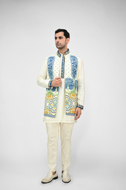 Royal Peacock Half Jacket