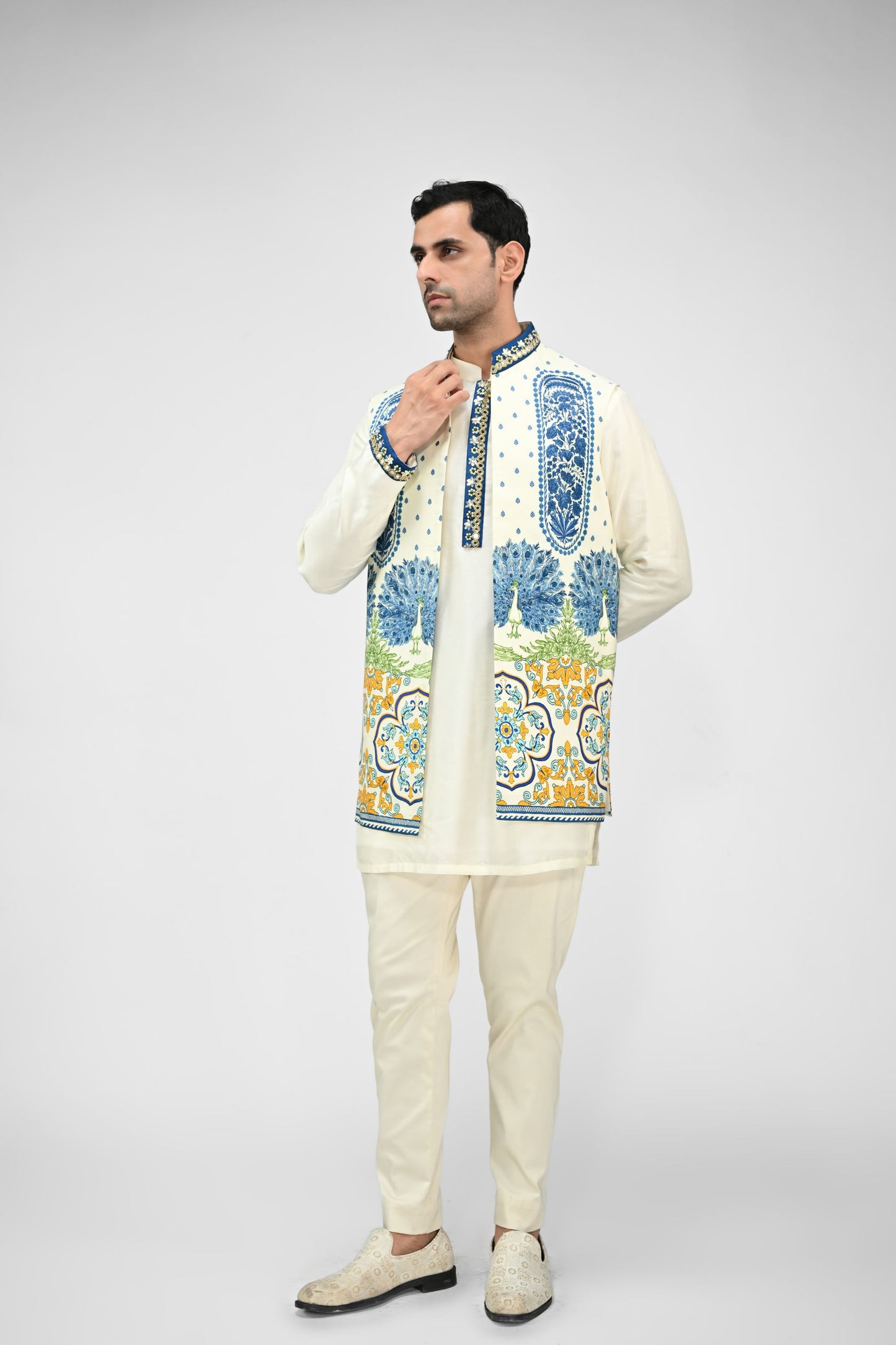 Royal Peacock Half Jacket