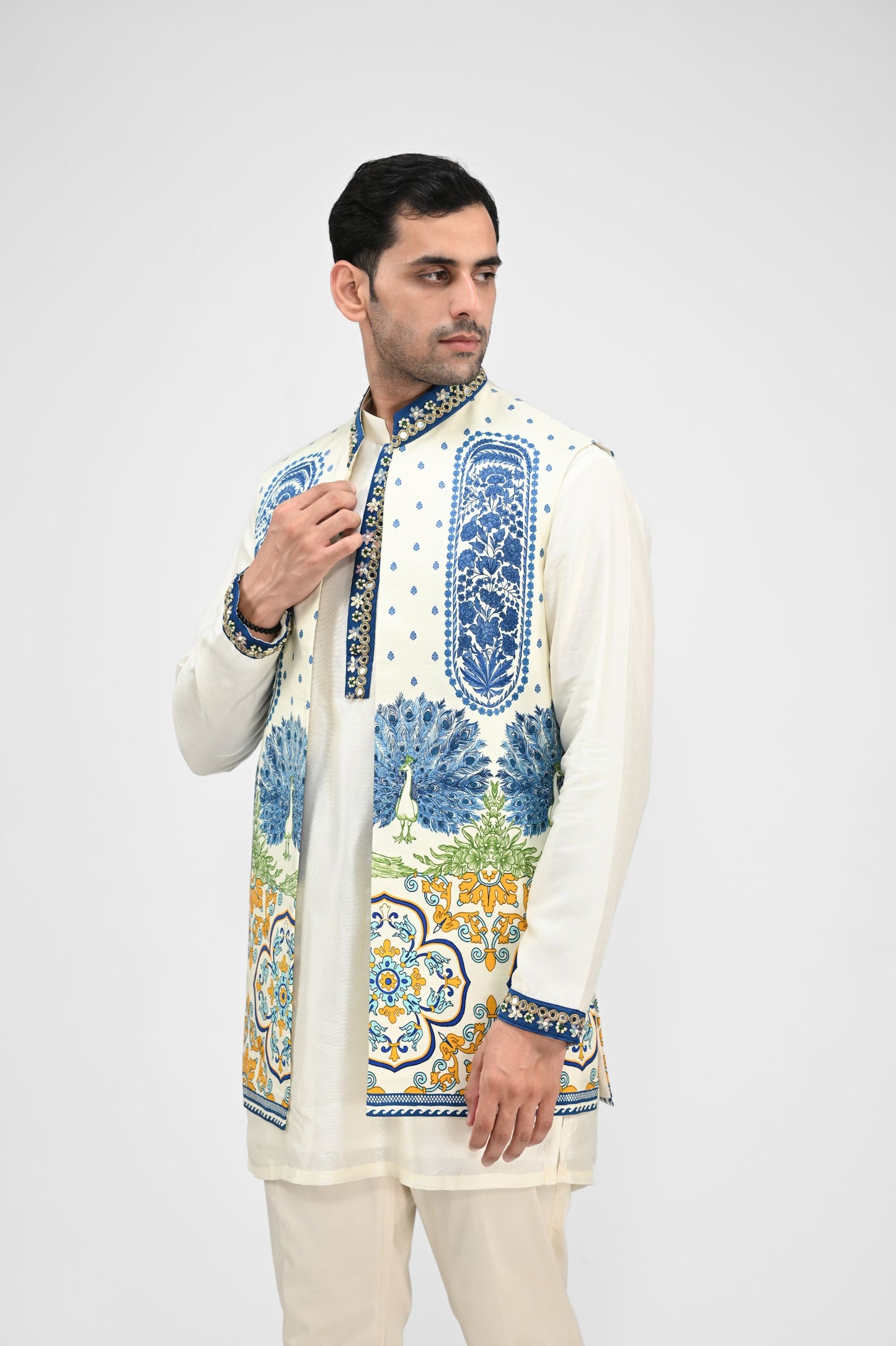 Royal Peacock Half Jacket