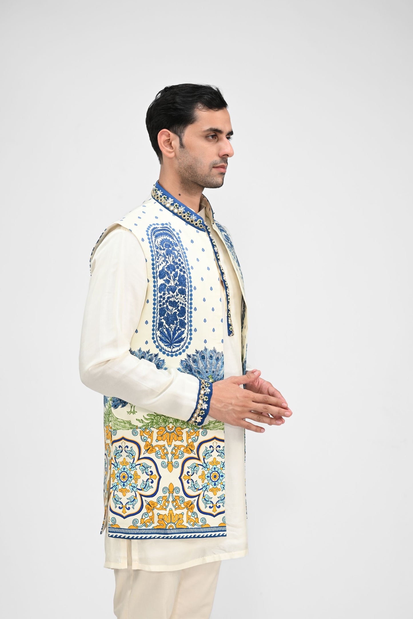 Royal Peacock Half Jacket