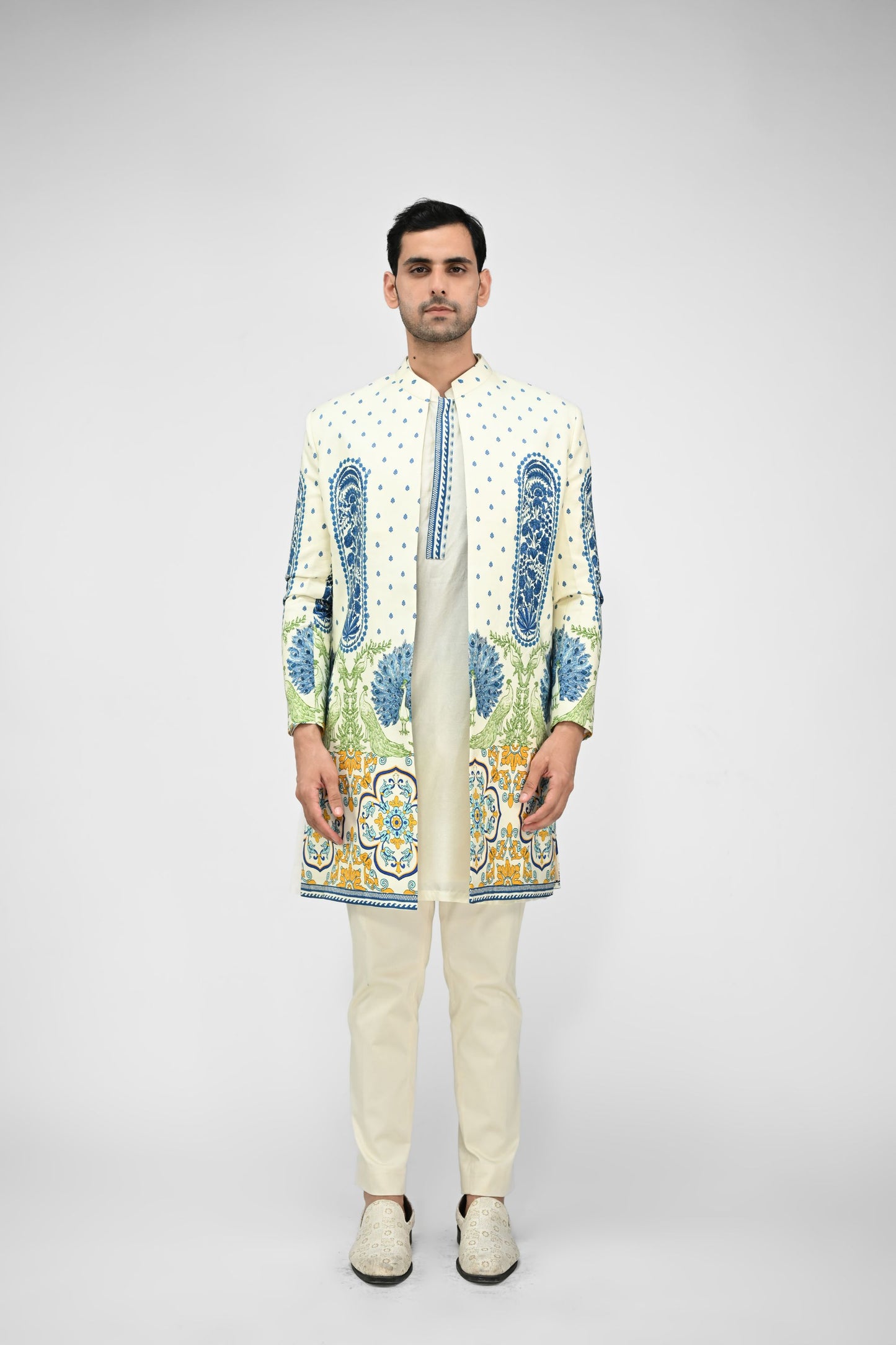 Royal Peacock Achkan