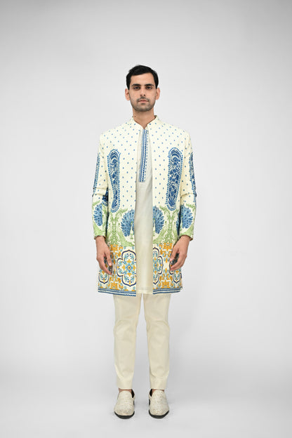 Royal Peacock Achkan