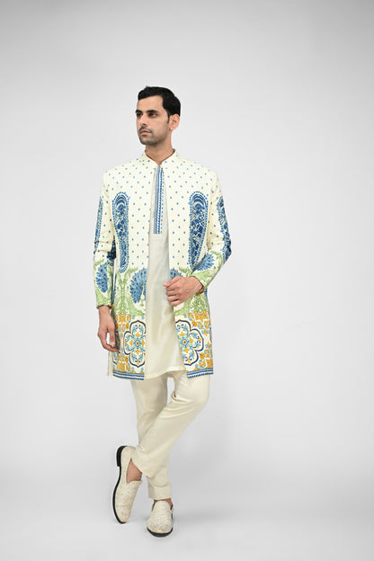Royal Peacock Achkan
