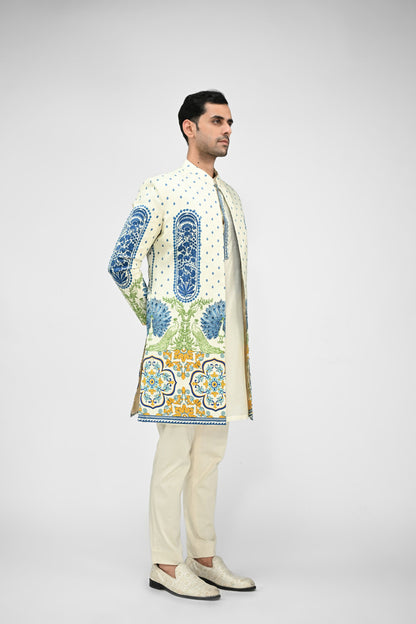 Royal Peacock Achkan