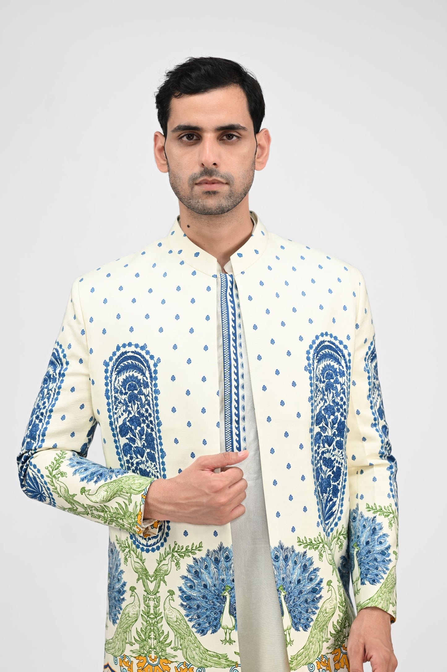 Royal Peacock Achkan