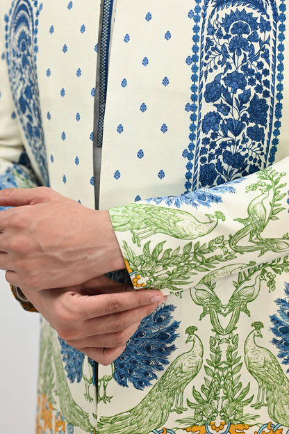 Royal Peacock Achkan