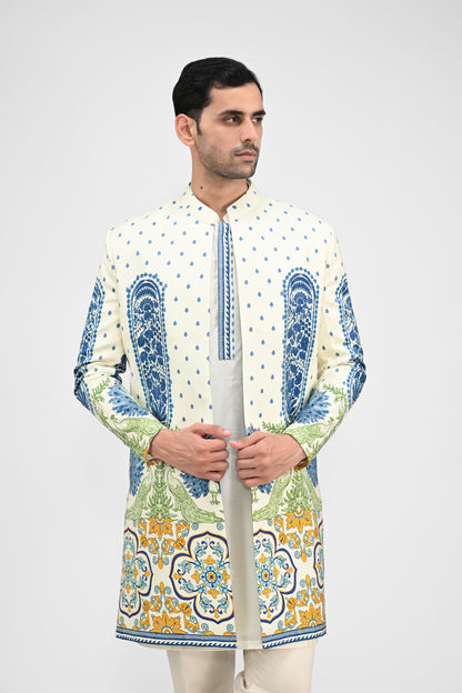 Royal Peacock Achkan