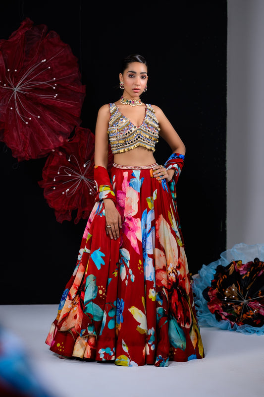 Our Peony Lehenga Set