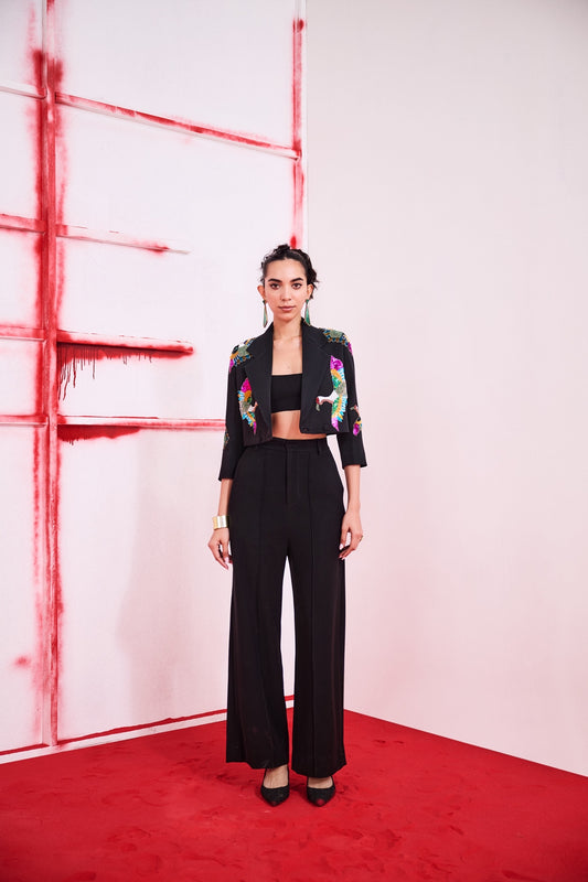 Black Bird Blazer Set