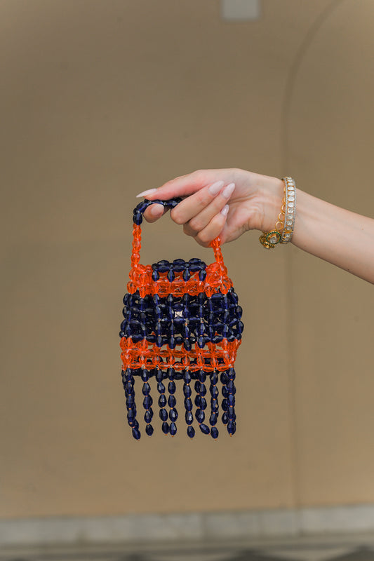 AMBER BLOOM CRYSTAL TASSEL POTLI