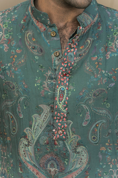 IRIS MIST KURTA STRAIGHT PANT SET