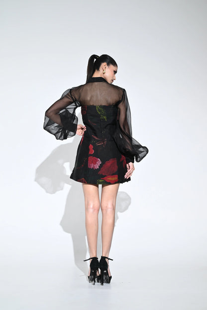 VIOLET BLOOM DOLL DRESS PLEATED