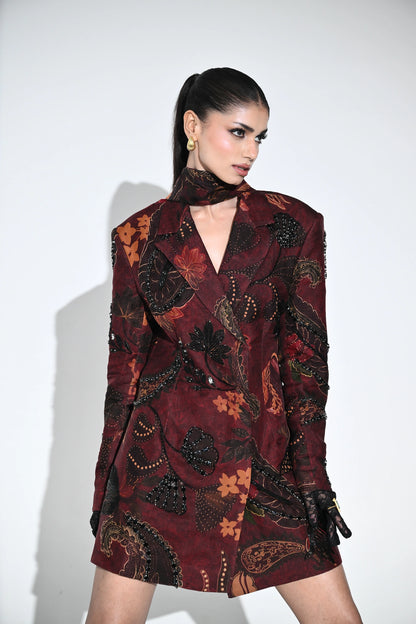 BLOOD RUBY BLAZER DRESS