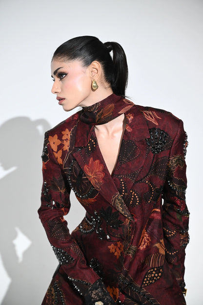 BLOOD RUBY BLAZER DRESS