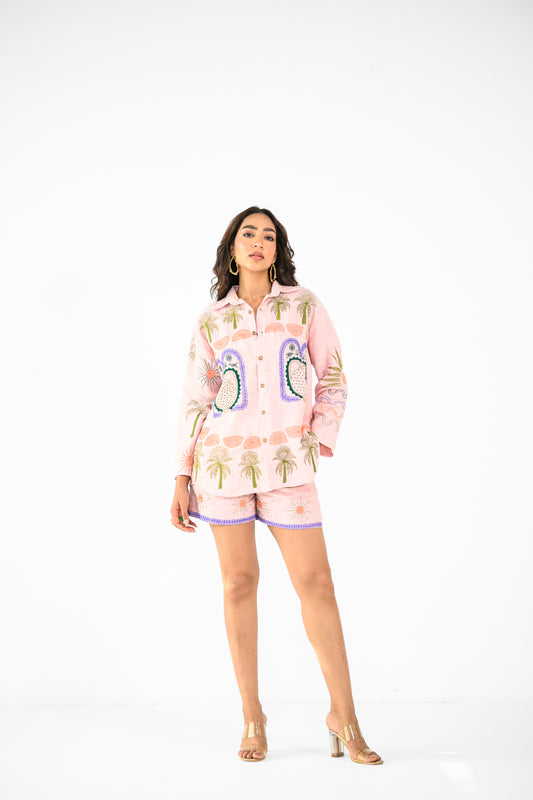 PINK TIGER SHIRT AND SHORT
