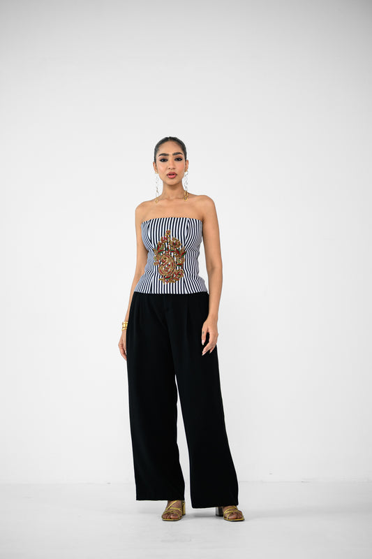 STRIPE CORSET AND PANTS