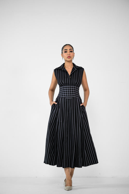 CHECK COSET SHIRT DRESS