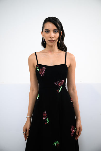 FLORAL PANEL DRESS