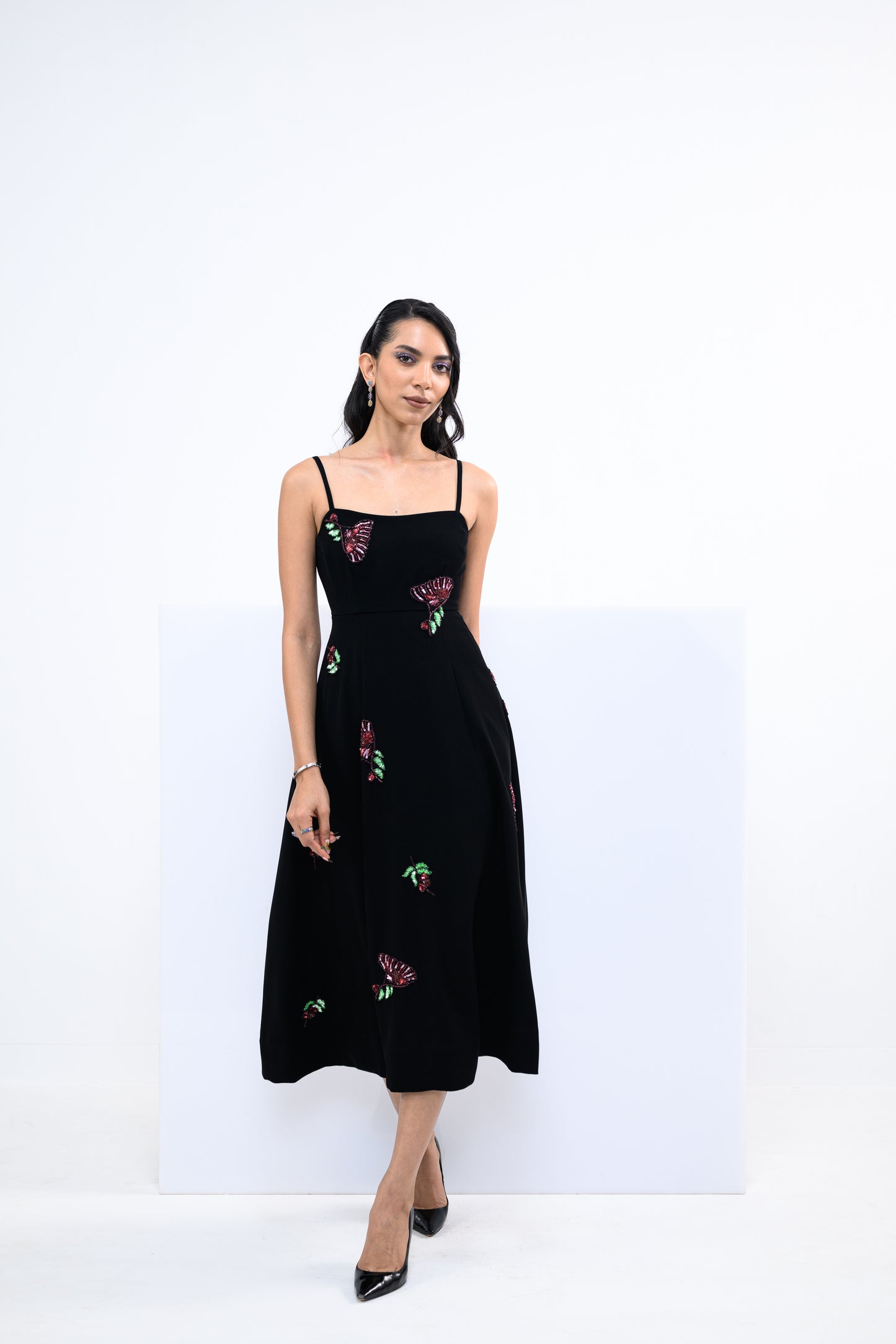 FLORAL PANEL DRESS