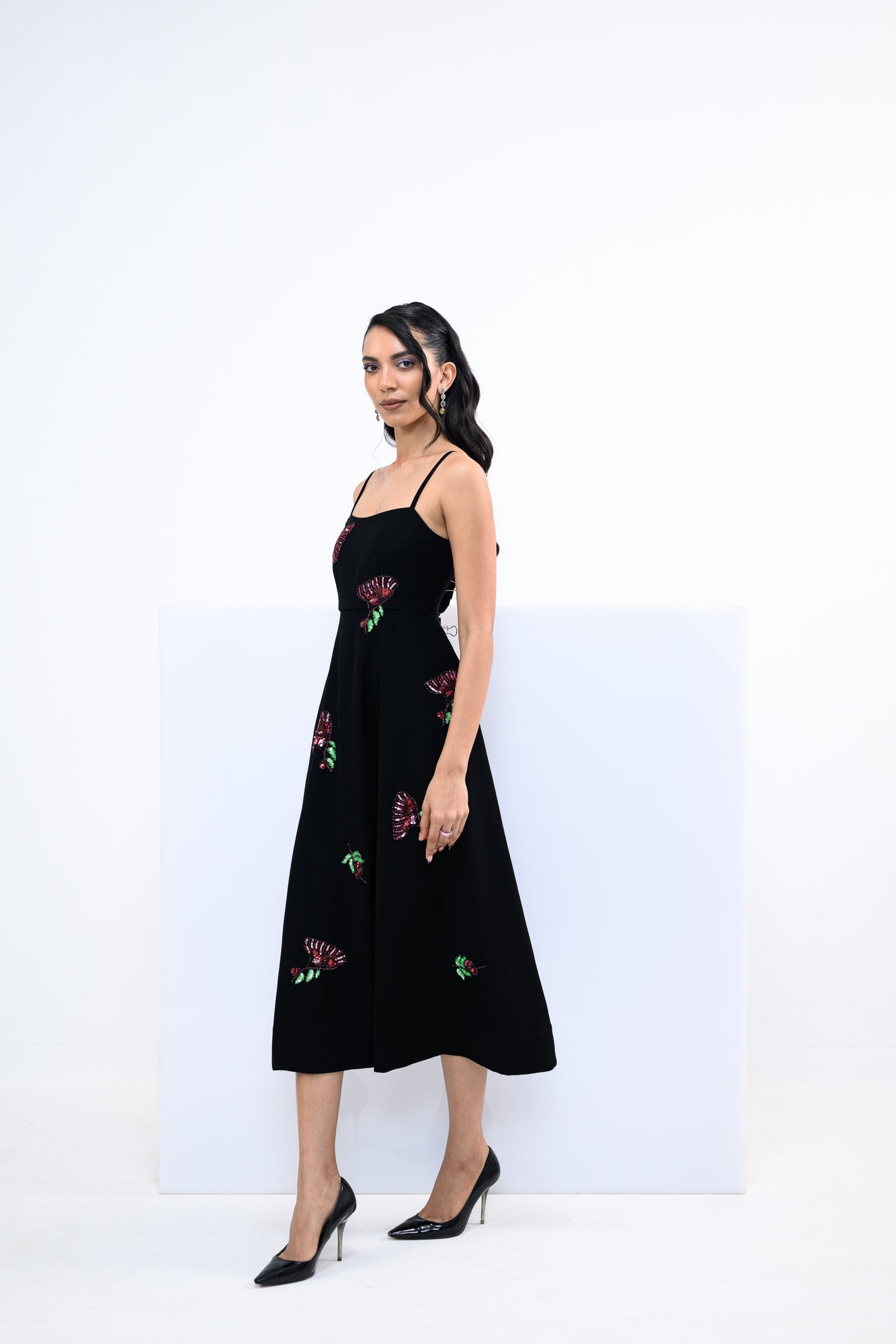 FLORAL PANEL DRESS