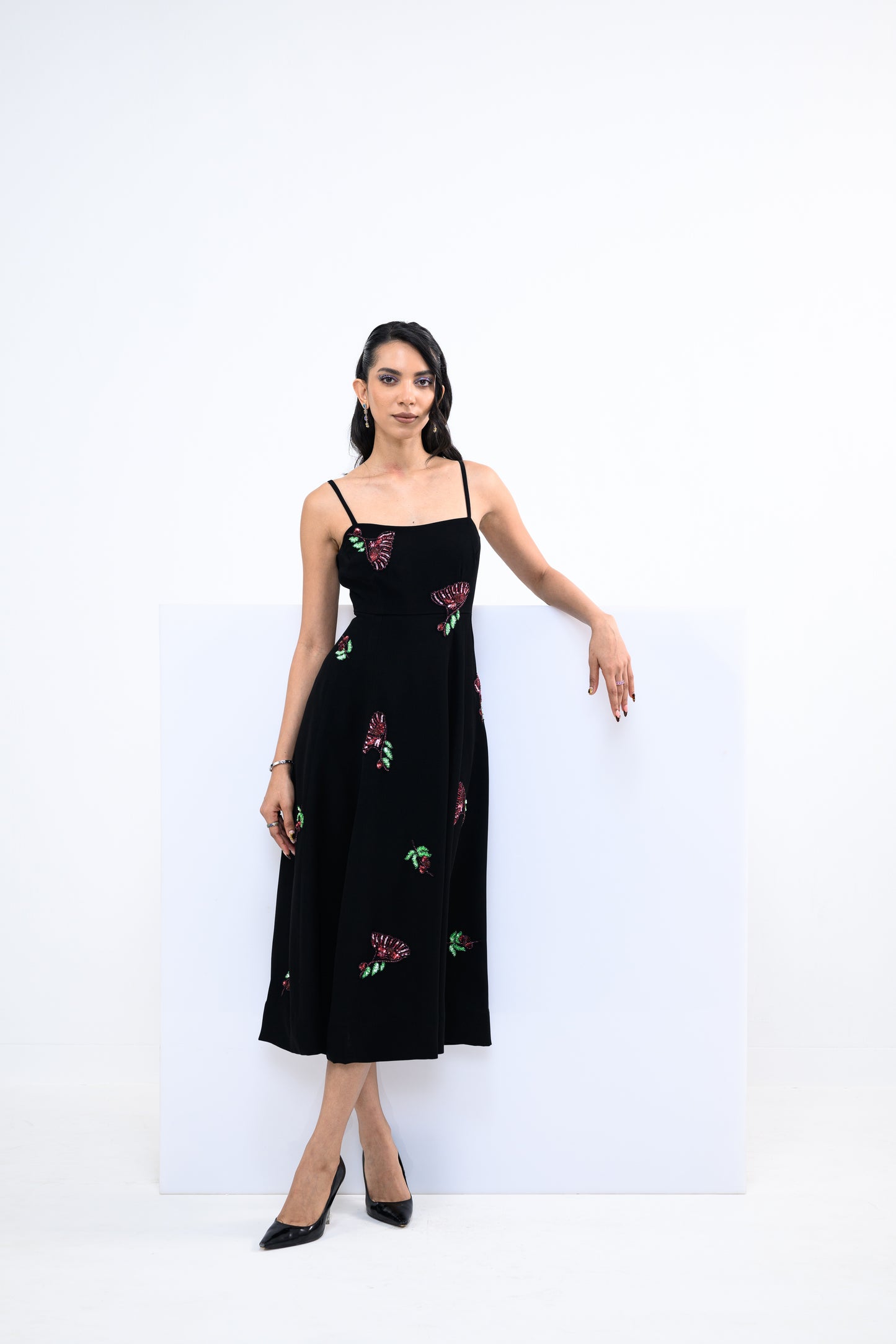 FLORAL PANEL DRESS