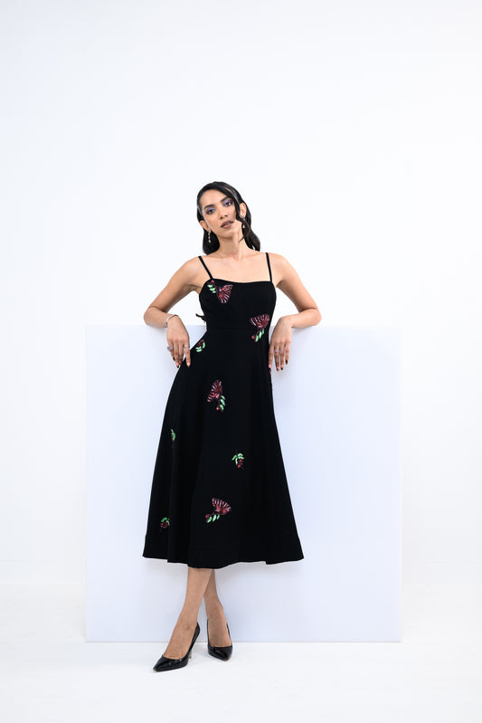 FLORAL PANEL DRESS