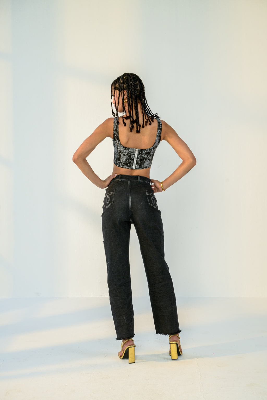 Amara Corset With Amara Dual Panel Denim